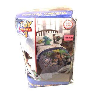 Toy Story 4 Twin/Full Comforter Woody Buzz Lightyear Forky Rex Bunny